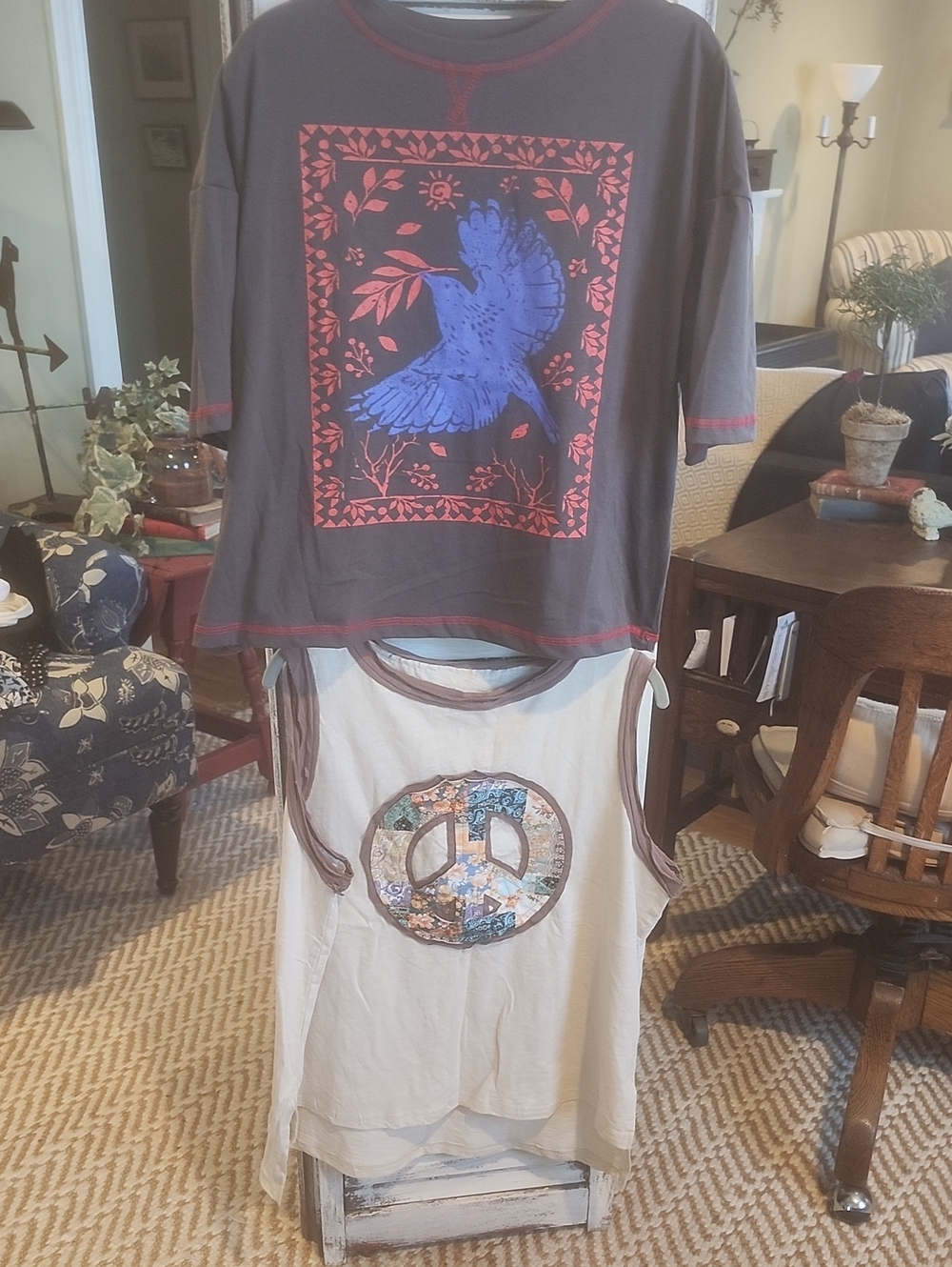 Women's Graphic Tee and Peace Tank